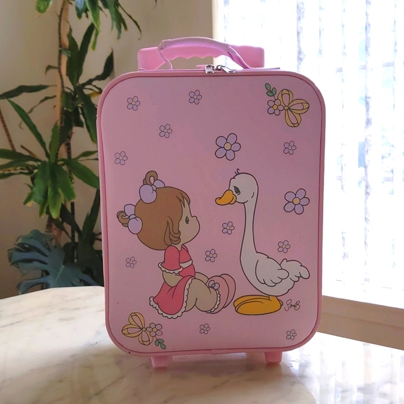 Girl's Precious Moments Carry-on suitcase with wheels. - Picture 1 of 8